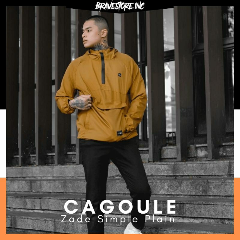 JAKET PRIA WANITA CAGOULE KANTONG DORAEMON Jacket Parasut Parasit Jeket Casual Cougle Cagole Cagoul 
