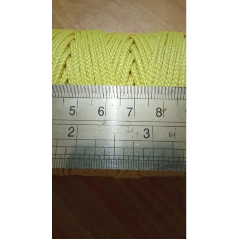 Tali prusik/paracord 2mm 100% KEVLAR 500lbs(230kg tested) hollow/single braid