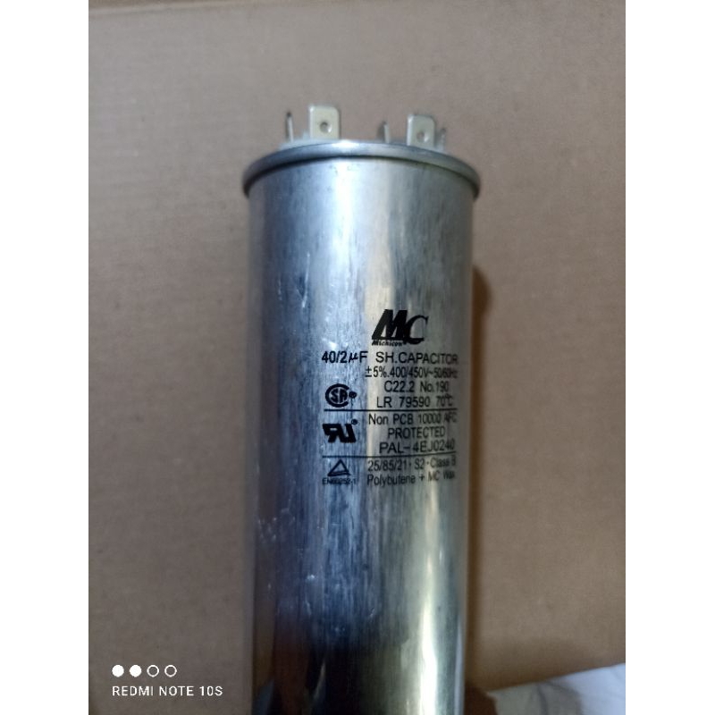 CAPACITOR AC 40+2 MC