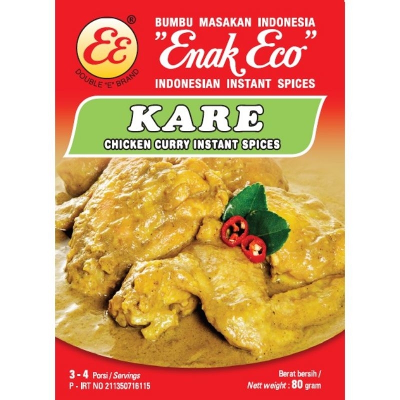 

Enak Eco Bumbu Masak Kare 80 gram