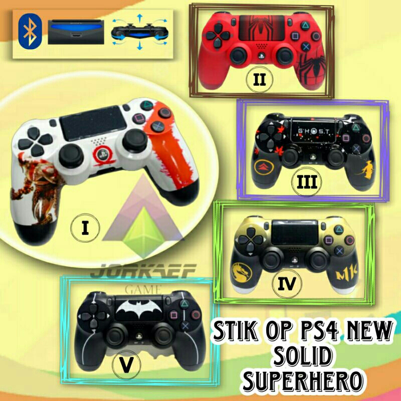 STIK OP PS4 NEW SOLID SUPERHERO STICK PS4 SUPERHERO TERBARU