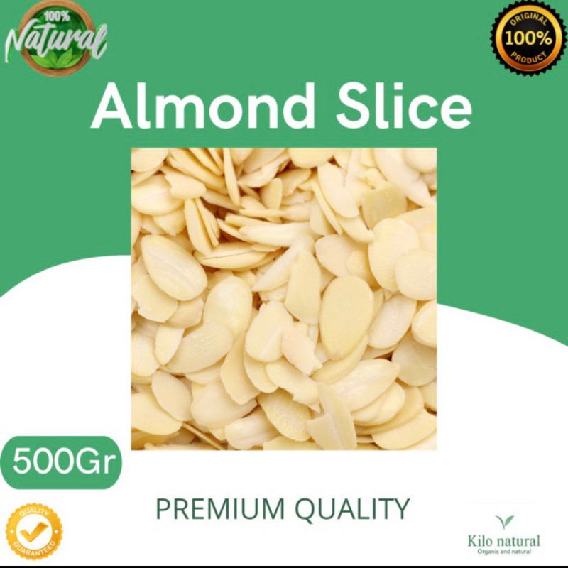 

Raw Almond Slice 500gr / Kacang Almond Iris Mentah 500gr