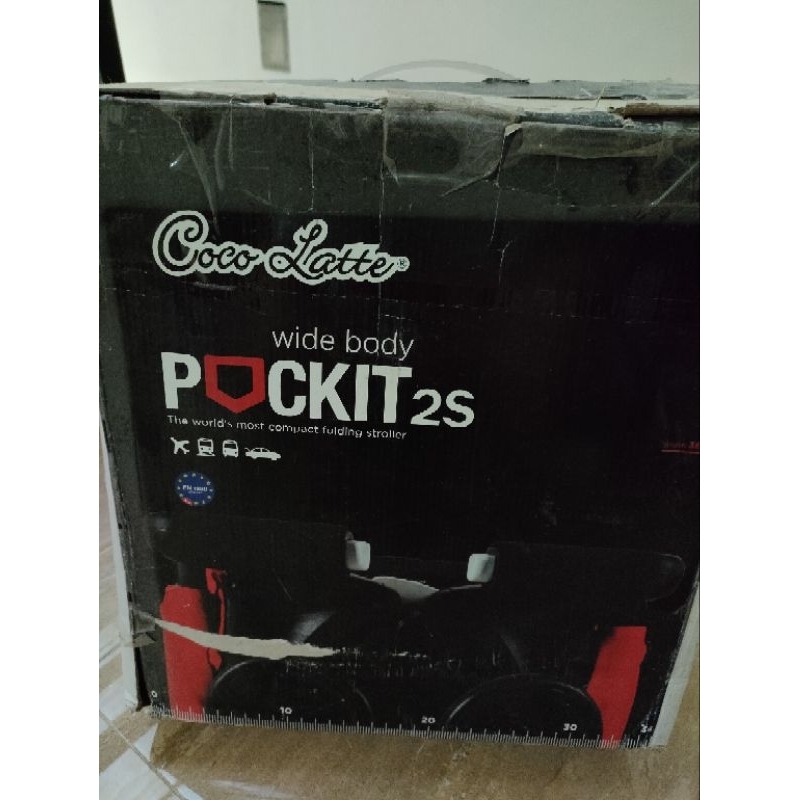 Pockit Stroller &amp; Baby Cot (2-in-1) Urbini Coco Latte Wide Body Pockit 2S ORIGINAL | The World's Most Compact Folding Stroller | 2 Fungsi Ranjang Bayi dan Kereta duduk dorongan untuk bayi dan anak balita