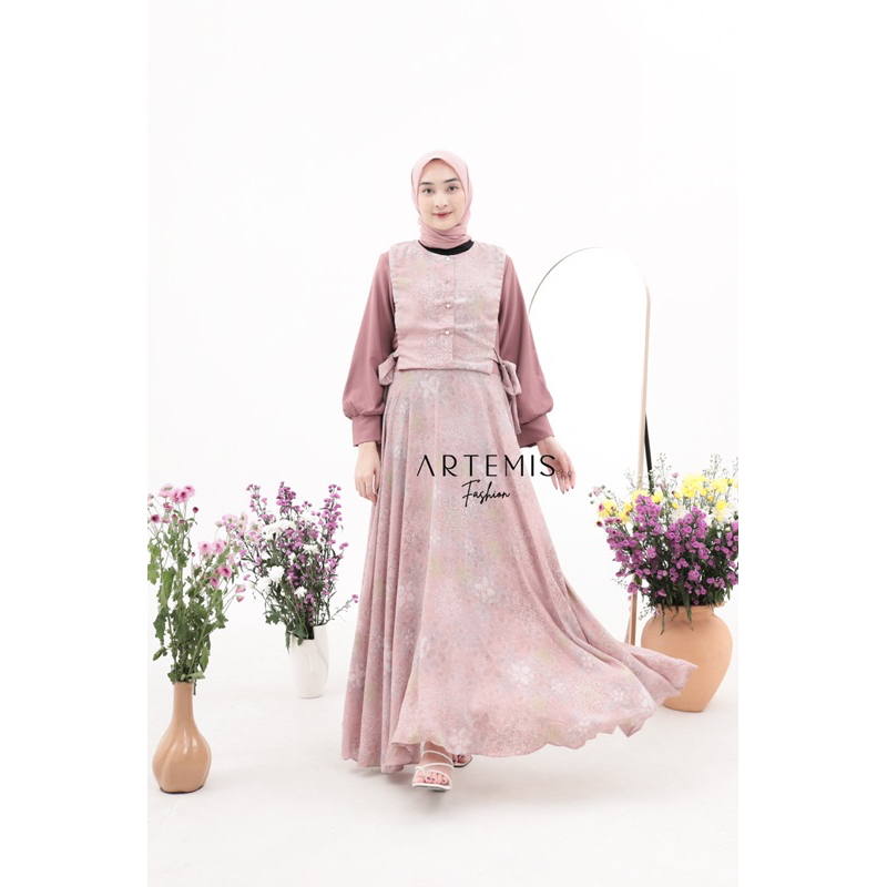 NEEVA PART 2  MAXI DRESS (Cek Caption)