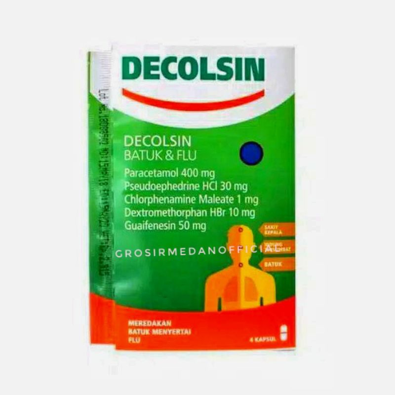 DECOLSIN TABLET OBAT BATUK FLU