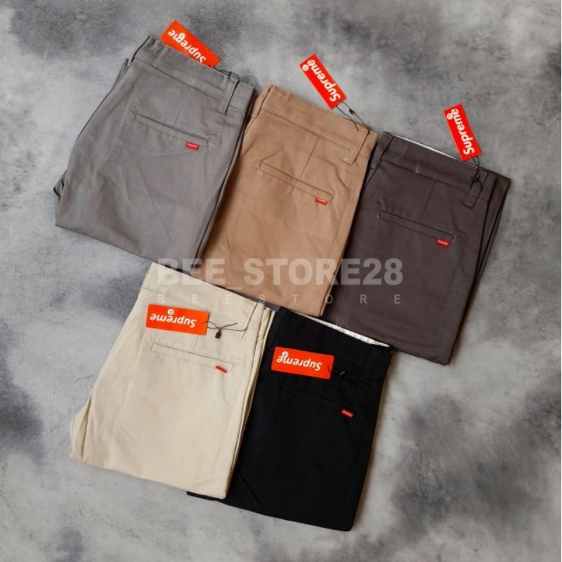 CELANA PANJANG/CHINO PANJANG SLIM FIT SUPR3M3 FULLTAG &amp; LABEL