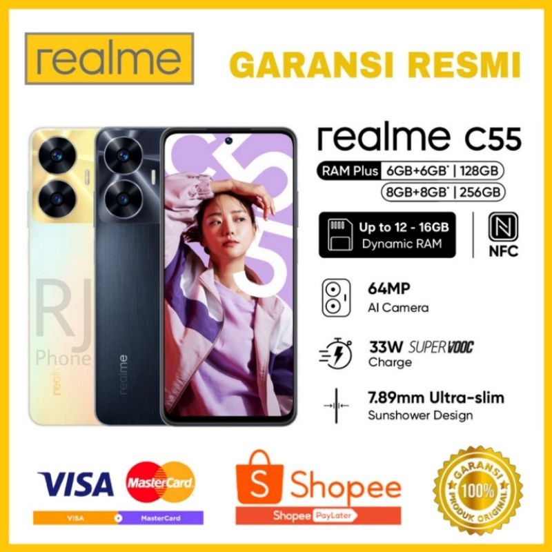 REALME C55 NFC RAM 8+8GB/256GB [ GARANSI RESMI ]
