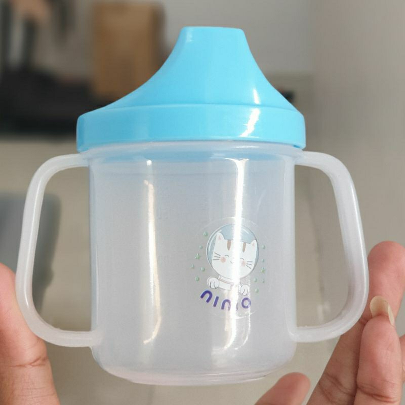 Ninio Perlangkapan Makan | Baby Bowl 4m+ | Tempat Minum Training Cup | Mangkuk Makan Bayi BPA Free | DEHP Free