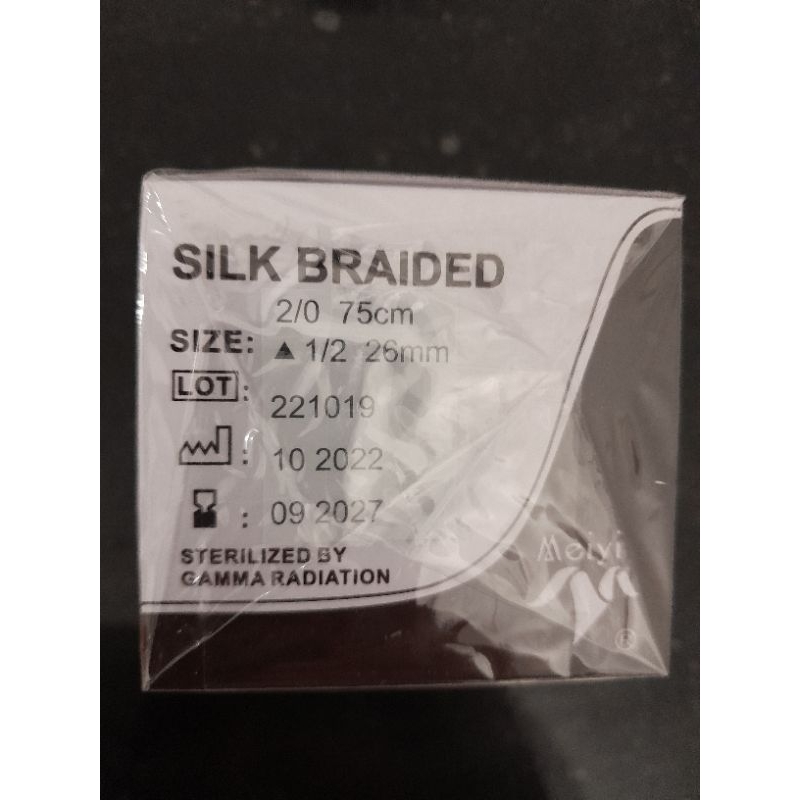 Silk Braided SMARTCARE MEIYI / Benang Silk / Silk Braided / Suture Silk Braided /  Benang Silk Plus 