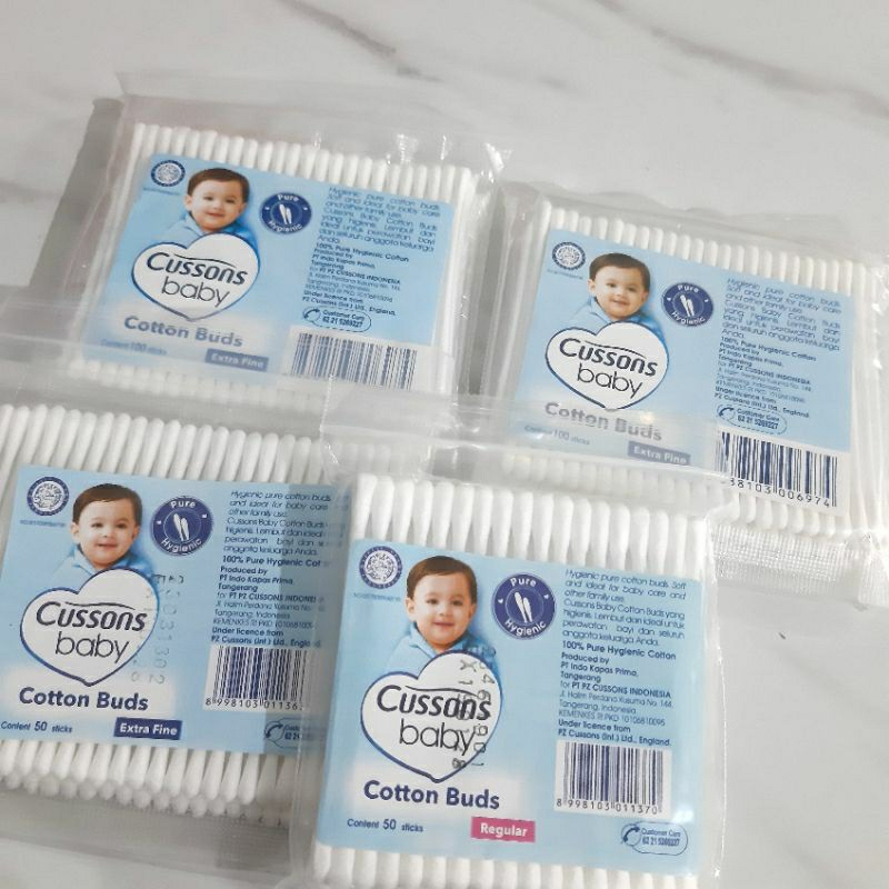 Cussons Cotton Buds Reguler / Extra Fine /Korek kuping cussons