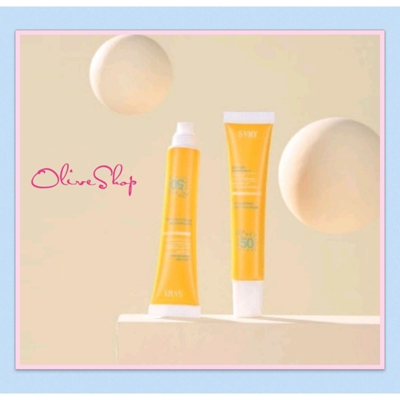 OliveShop ❤️ SVMY UV Cream Sunblock Sunscreen Krim Pelindung Dari Sinar Matahari SPF50+++