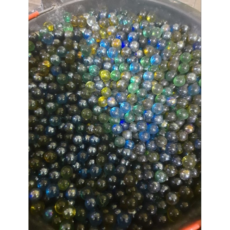 Kelereng Gundu Mini Metalik Polos 1 pack Isi 100 pcs