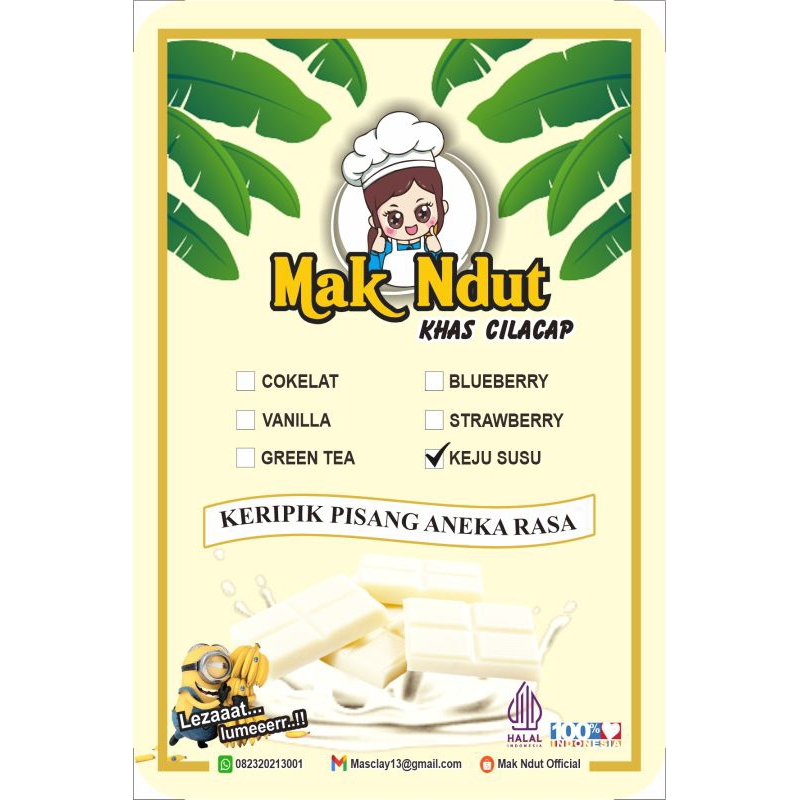 

Keripik Pisang Lumer Rasa Keju Susu Mak Ndut || PROMO MURAH