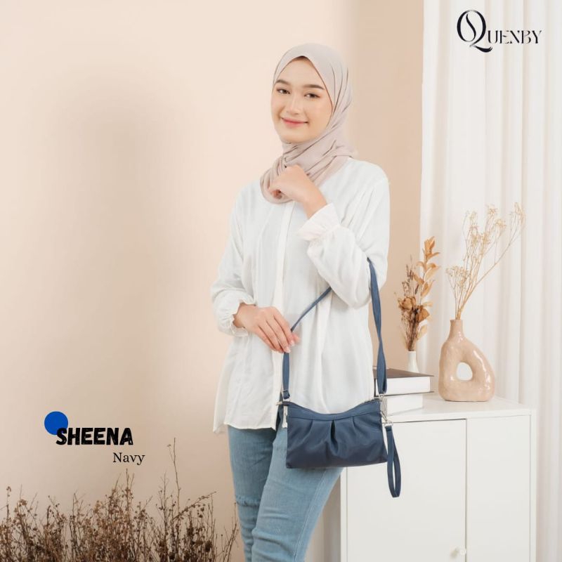 TAS SHEENA BY QUENBY bag pouch chocoly polos 2in1 tas dompet wanita