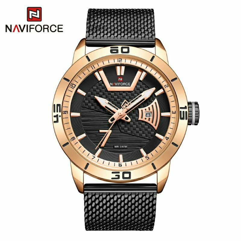 JAM TANGAN NAVIFORCE 9155/NF 9155 RANTAI PASIR FASHION PRIA/ORIGINAL