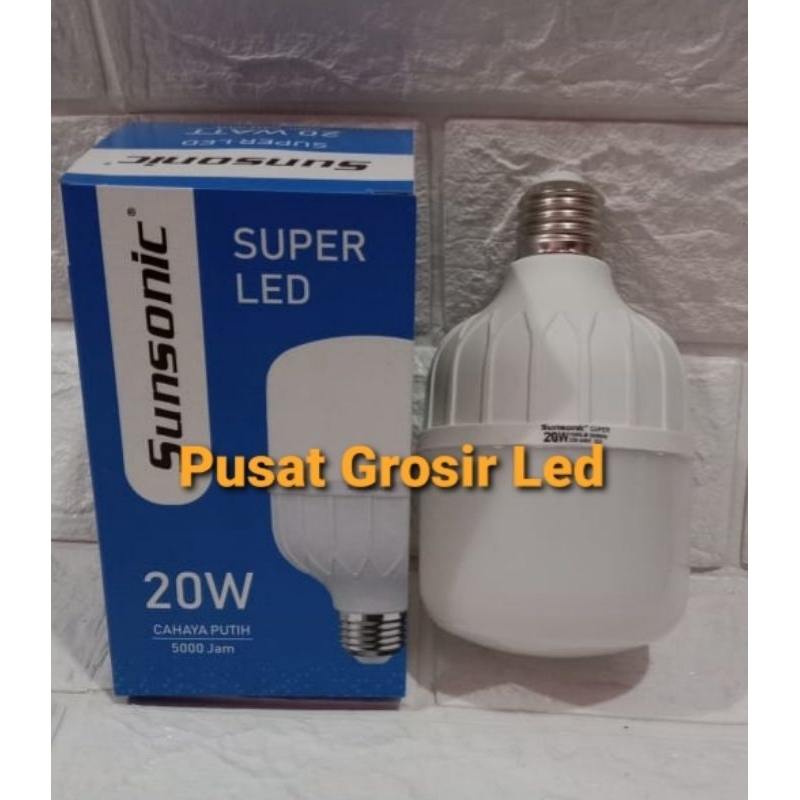 Lampu Led Sunsonic Capsule 20 watt Cahaya Putih