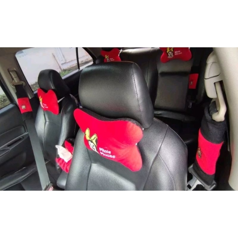 Bantal mobil 9pcs paket murah gambar boneka kartun lucu