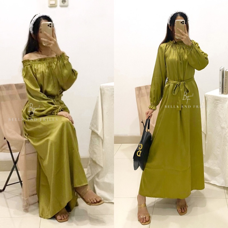 AYANA Dress Gamis Lebaran / Gamis Ikat Pinggang 0425