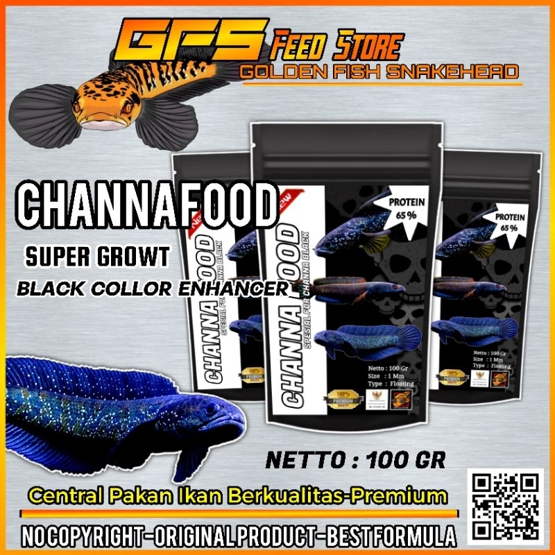 Channafood Black Pakan Channa 100gr Original