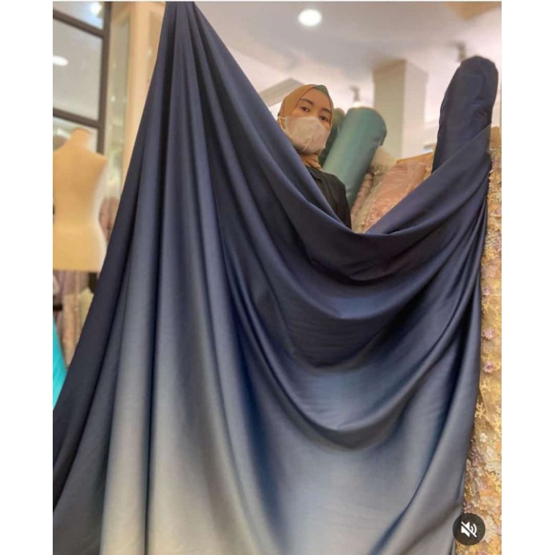 kain satin armani ombre gradasi