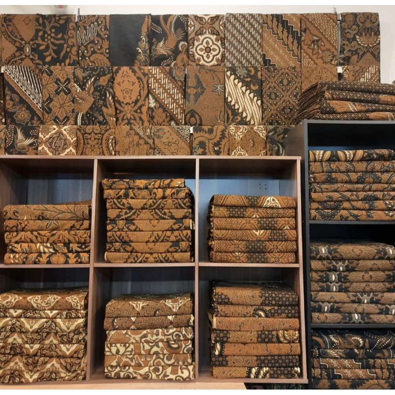 Kain batik solo jarik sogan genes kombinasi tulis series
