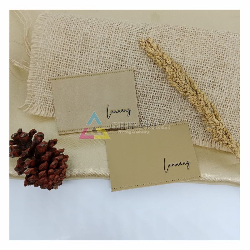 label kulit embosd / label kulit imitasi / label embosd/label baju / label celana jeans/ label jaket