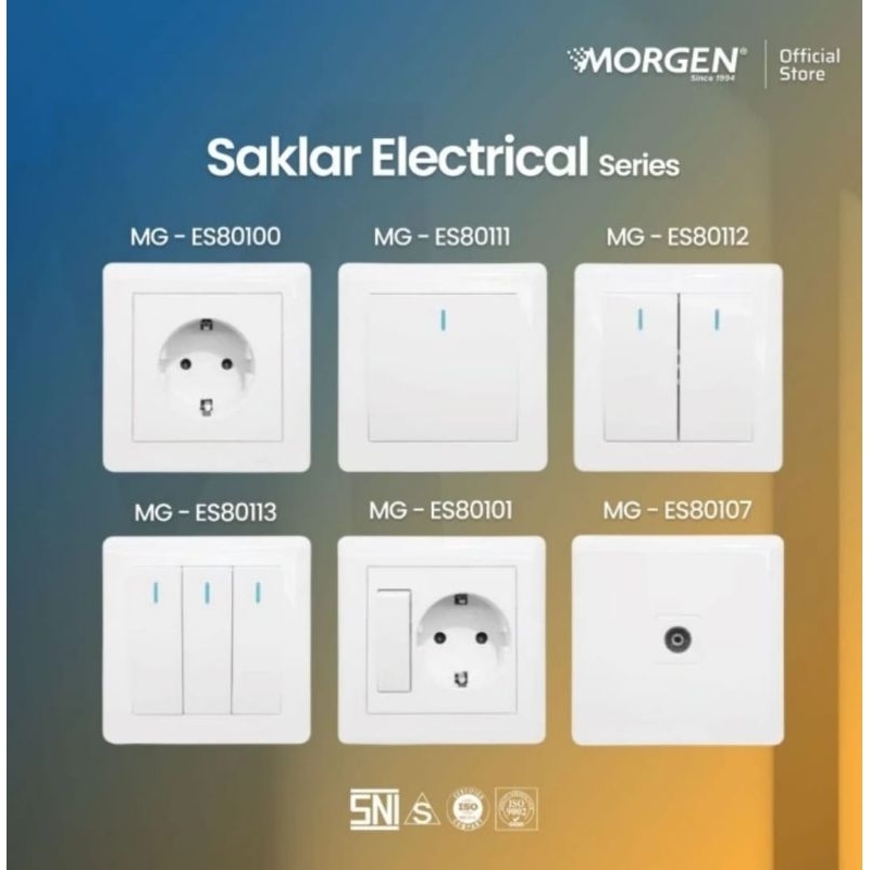 Saklar Triple IB Morgen MG-ES 80113 Premium Series