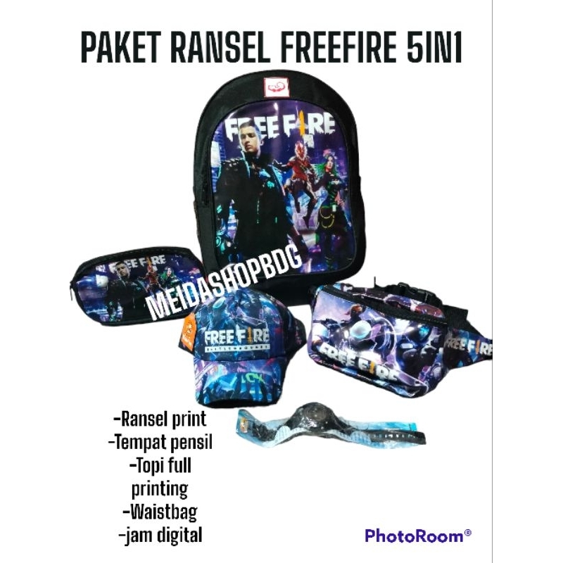 BEST 5IN1 Ransel Batman banyak bonus nya Tas ransel anak sekolah kumplit