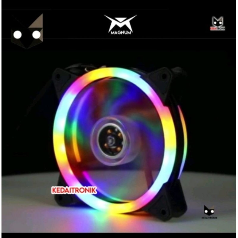 FanRGB,12Cm,CoolerCpu,colokan/3pin/4pin
