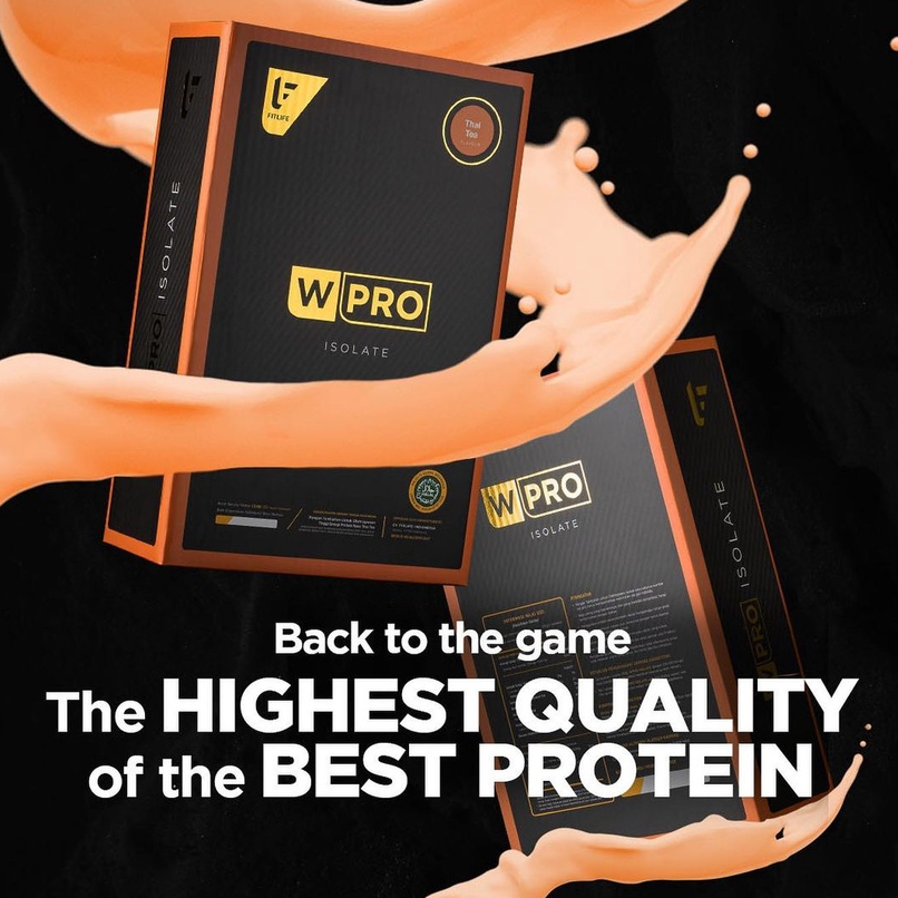 Fitlife Wpro Iso Wheypro 3.3lbs (50 serving) Whey Protein Isolate BPOM Halal W pro Isolate