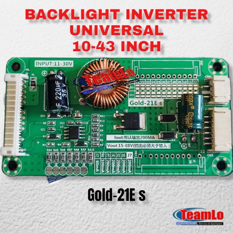 INVERTER UNIVERSAL BACKLIGHT TV LED 10"-43"
