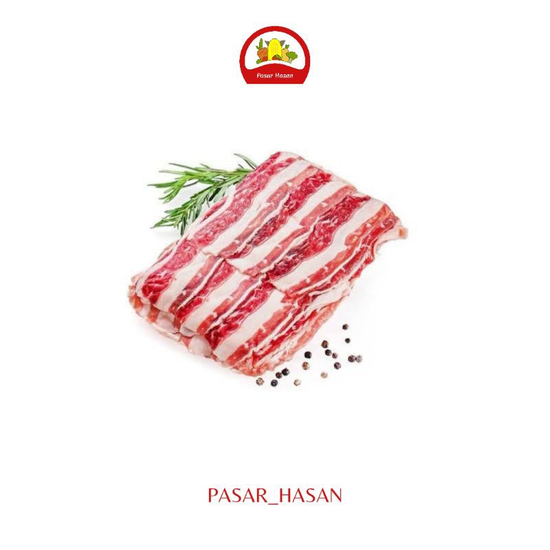 

500gr Shortplate Beef Slice AUS | Frozen Food | Pasar Hasan