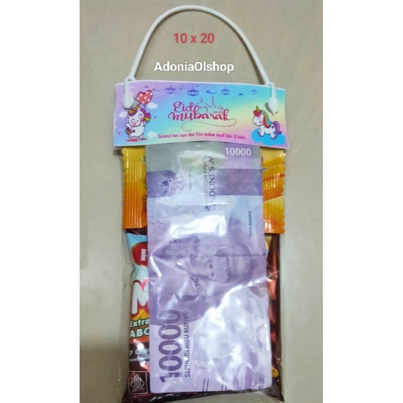 

Tas snack label Idul Fitri angpao lebaran paket 10pcs sudah termasuk plastik dan tali