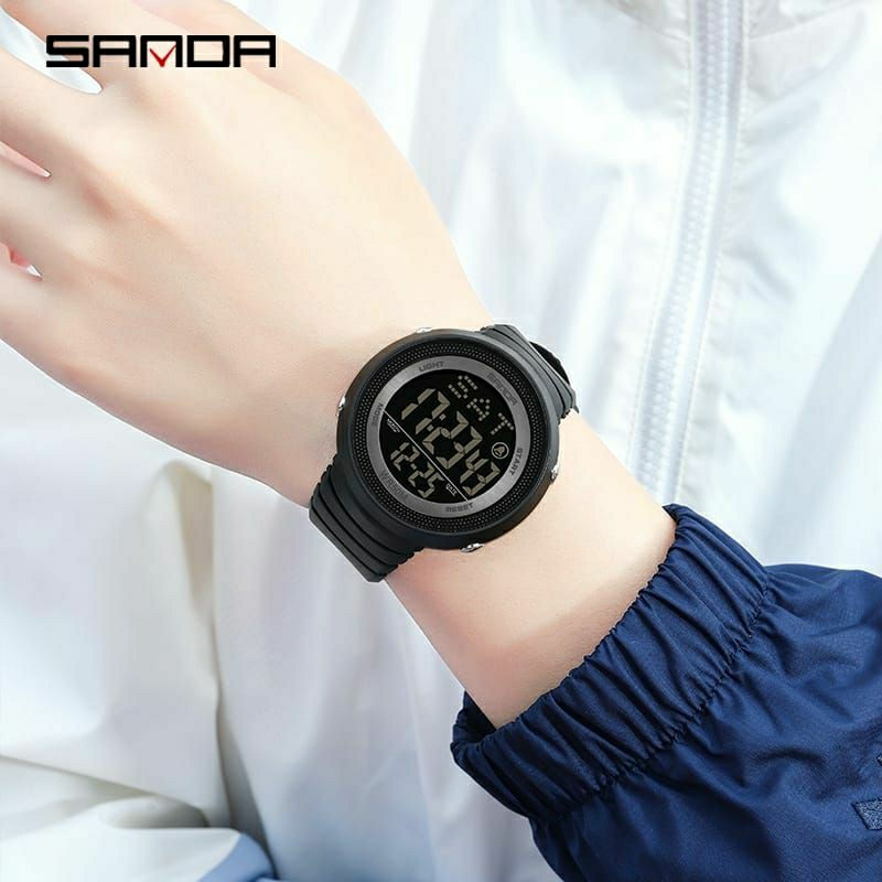 TERVIRAL JAM TANGAN SANDA 6022 Jam Tangan Wanita Analog Sport Tali Rubber Anti Air