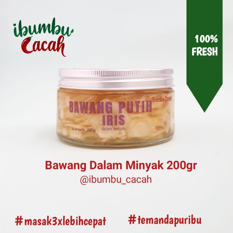 

Bawang Putih Iris Dalam Minyak