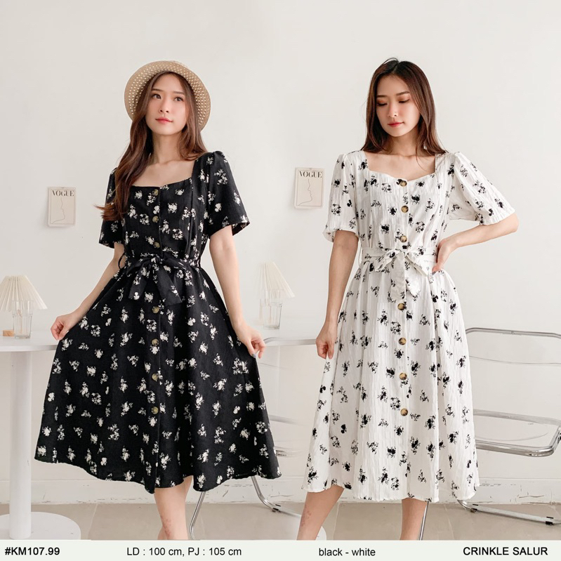 Flowy Dress - Dress wanita - dress pendek - baju pantai - dress pantai - ootd pantai - ootd piknik