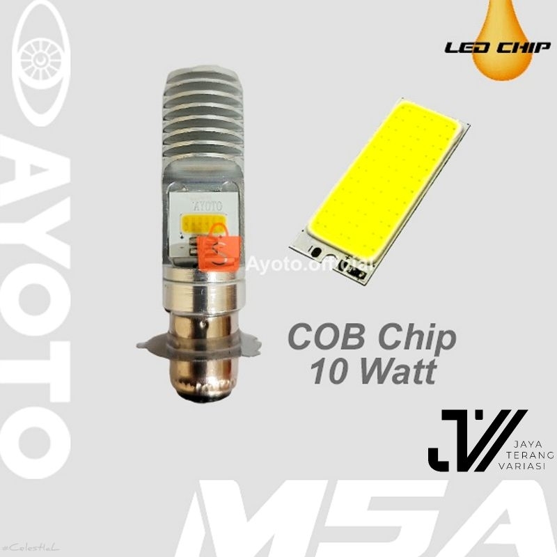 Lampu LED motor AYOTO M5A  AC/DC 10WATT BEBEK KAKI 3 /AYOTO M5A H6 KAKI 3