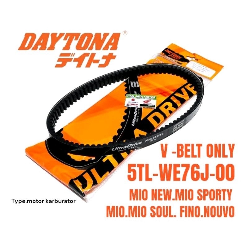 PANBEL ONLY DAYTONA MIO .MIO NEW . MIO SOUL FINO NOUVO 5TL-WE76J-00 ORI DAYTONA 3998 V BELT VIBEL V 