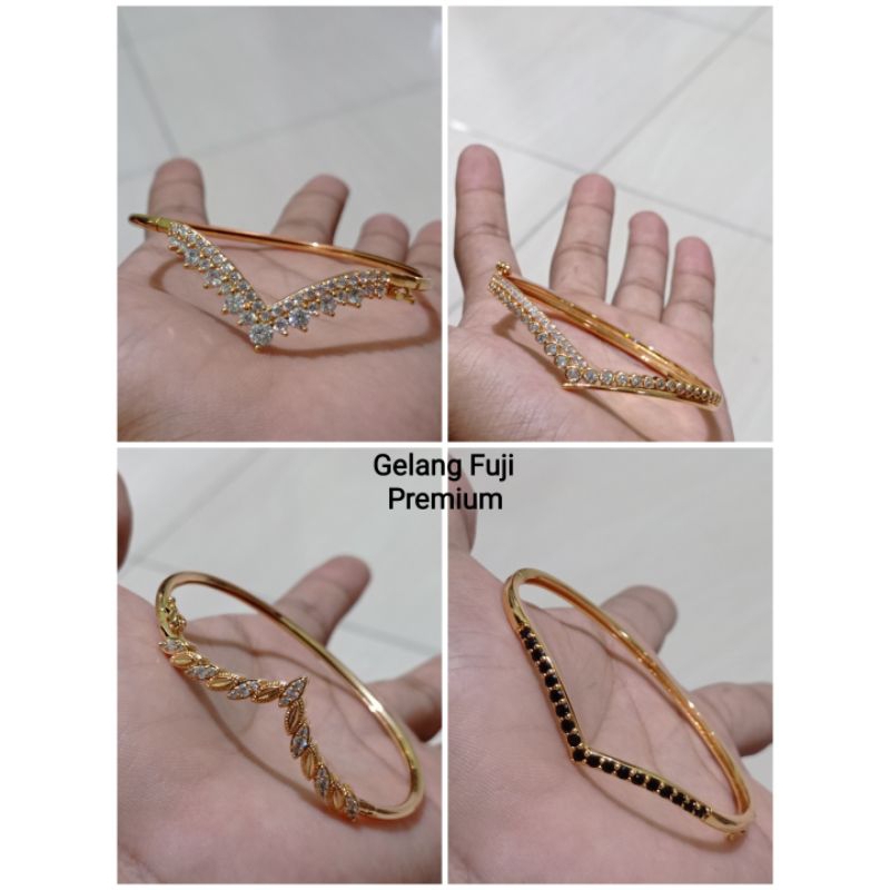 GELANG XUPING TITANIUM FUJI/AUREL LAPIS EMAS TERLARIS