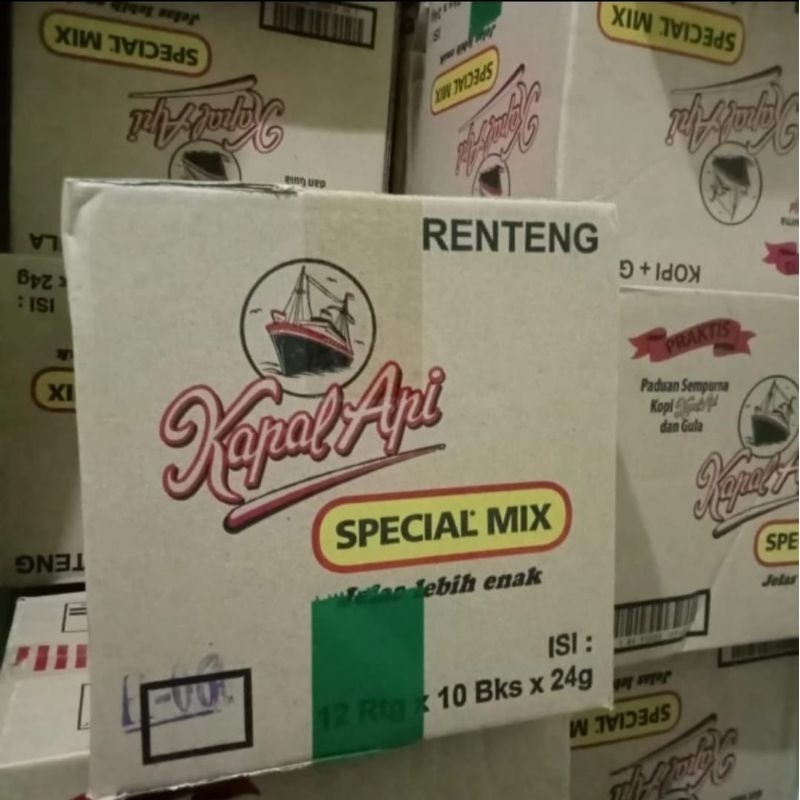 

kardus/karton kopi kapal api bekas uk 23x27x23 cm