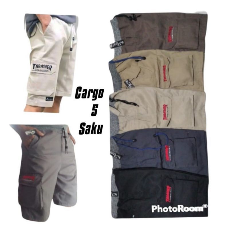 CELANA PENDEK CARGO PRIA SAKU 5 LAGI HITS DAN TERNYAMAN