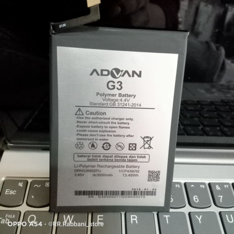 Battery for Advan G3 6001 Harman Kardon- Advan G3 Pro Batre baterai