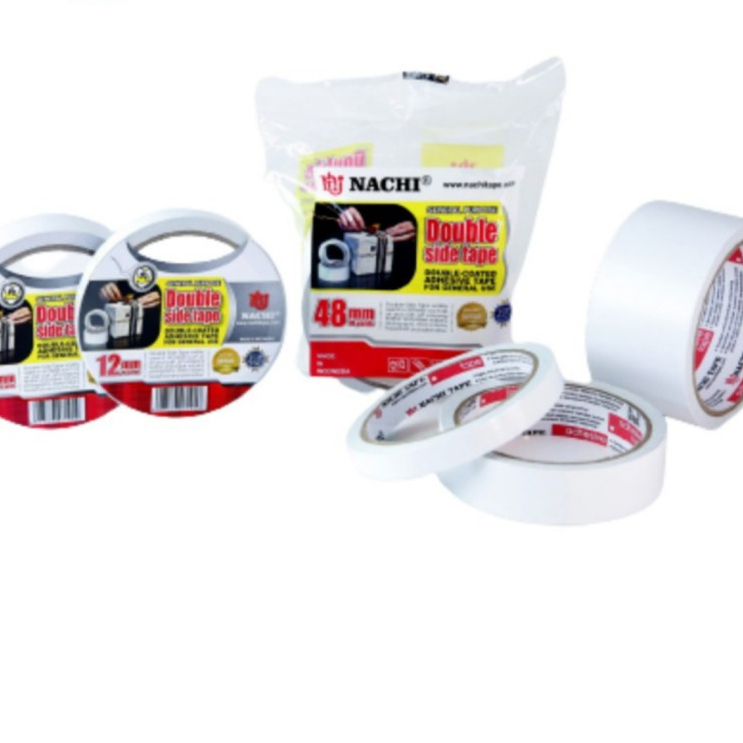 

Selotip Isolasi Bolak-Balik Nachi Double Tape Nachi 12mm 24mm 48mm