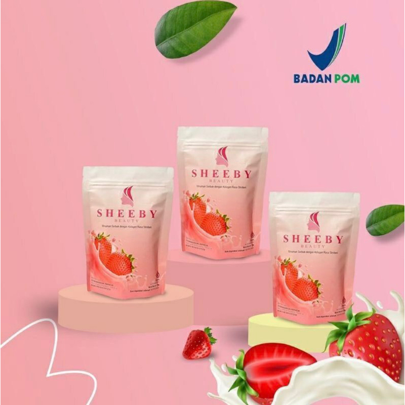 SHEEBY BEAUTY COLLAGEN PEMUTIH BADAN ORIGINAL BPOM KEMASAN POUCH-Kemasan Pouch