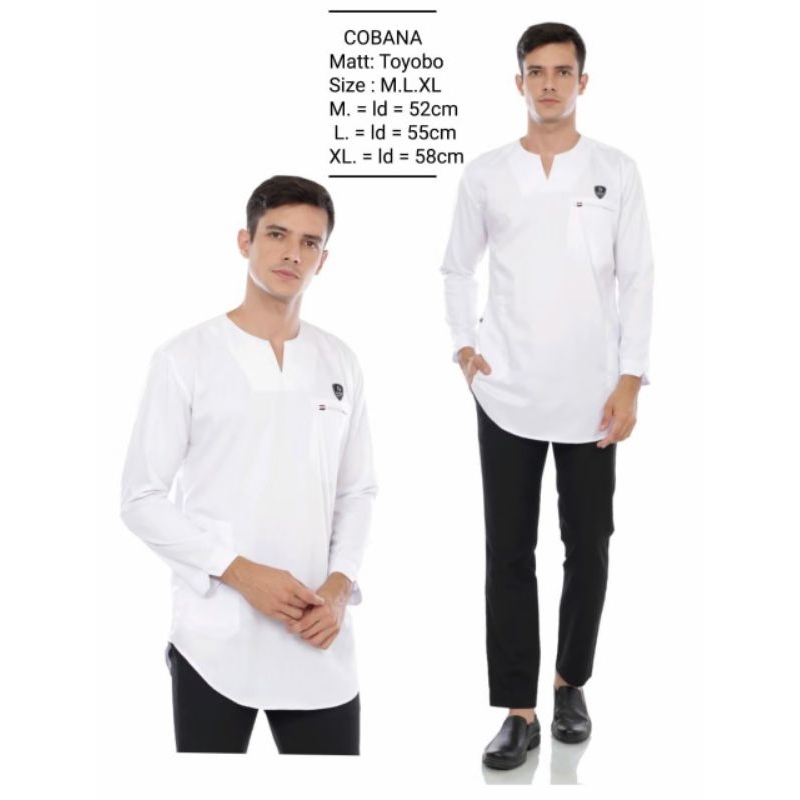 Kurta Pria Lengan Panjang Jubbas Cobana Baju Koko Pria Jubbah India Qurta Pakistan Cotton Toyobo Pre