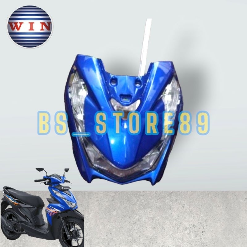 TAMENG DEPAN FULL SET HONDA BEAT NEW LED DELUXE K1A  2020 2021 2022 2023 |  PANEL DEPAN FULSET HONDA BEAT NEW K1A | COVER LAMPU DEPAN HONDA BEAT K1A 2020 2021 2023 2022 | WIN