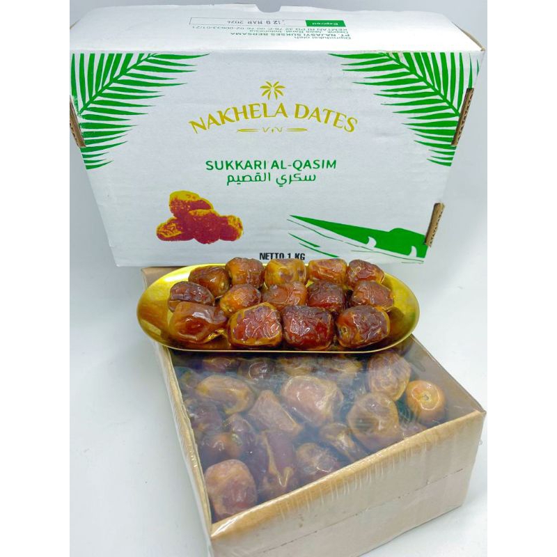 

Kurma Sukkari Nakhela Dates VIP 1kg kurma 1000 umat