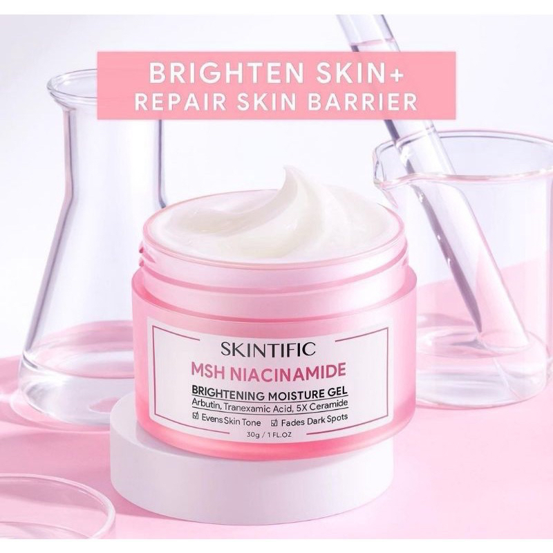 SKINTIFIC MSH Niacinamide Brightening Moisturizer Glowing Gel