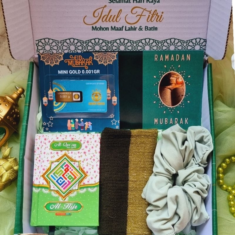 hampers lebaran emas mini / kado lebaran idul fitri