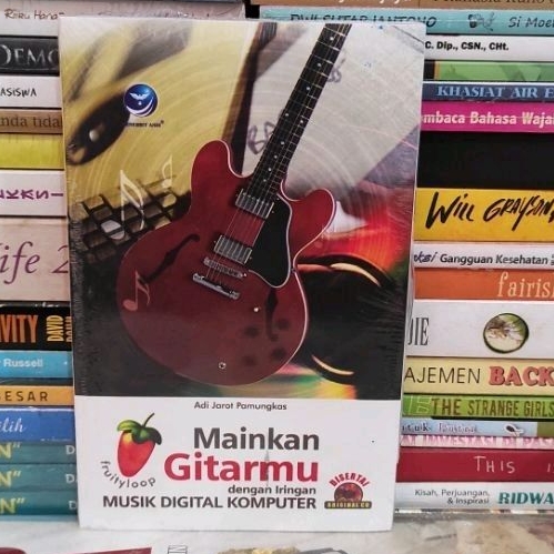 BUKU ORIGINAL MAINKAN GITARMU DENGAN IRINGAN MUSIK DIGITAL KOMPUTER DISERTAI ORIGINAL CD ADI JAROT P